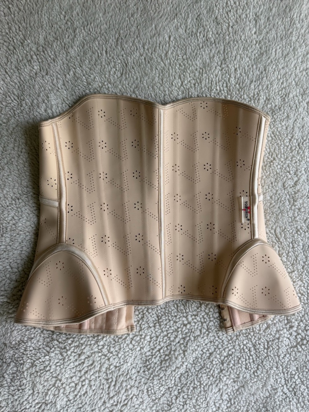 Beige Strapless Waist Cincher Shapewear